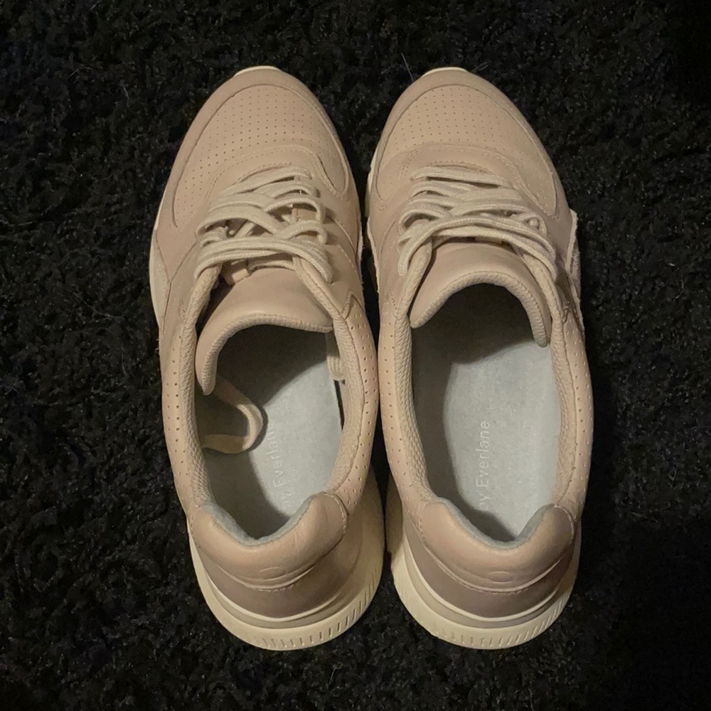 nude colored sneakers by everlane